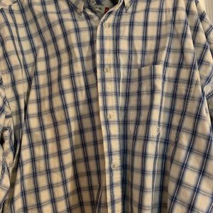 Size L- Long sleeve button up Roper shirt.